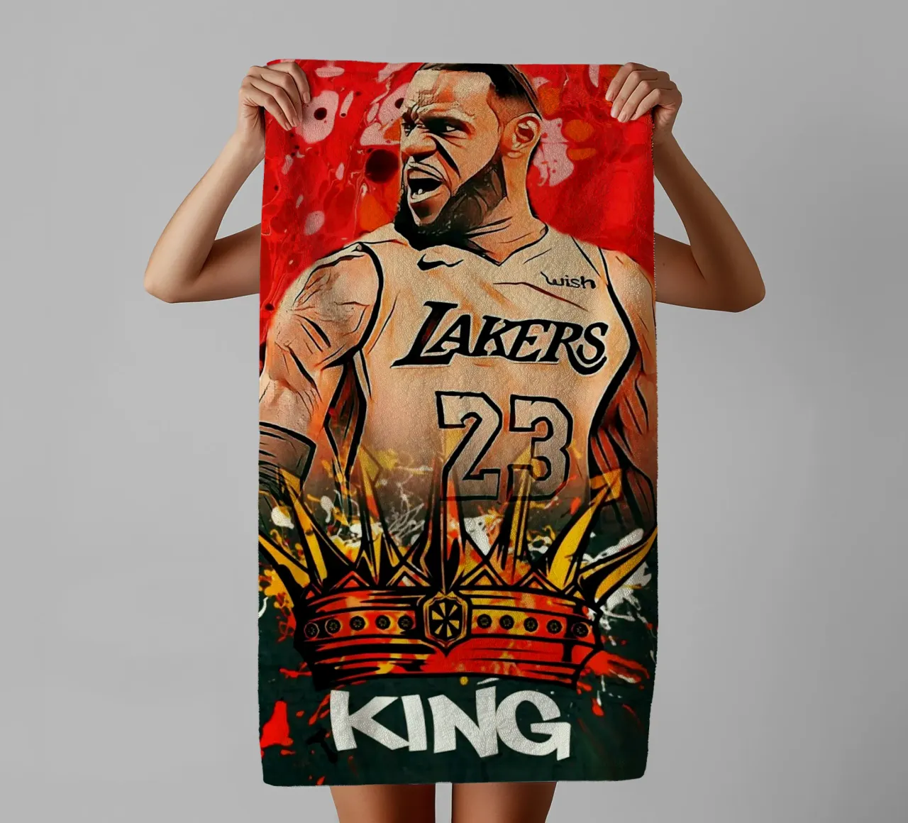 King James asciugamano da bagno da Lembayung art