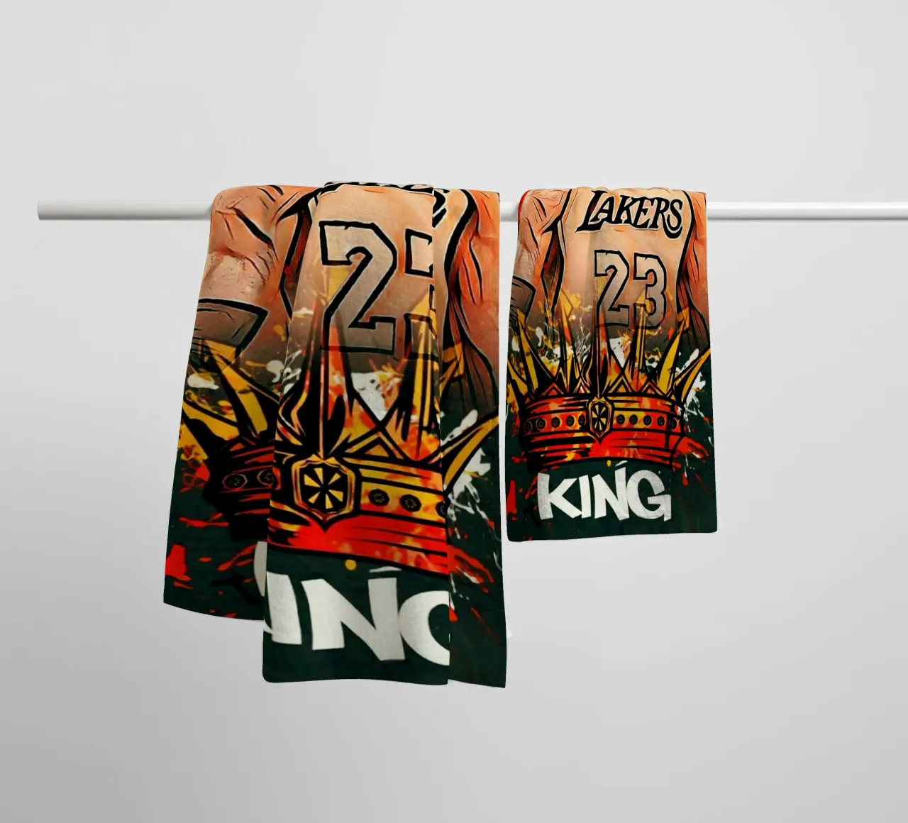 King James asciugamano da bagno da Lembayung art