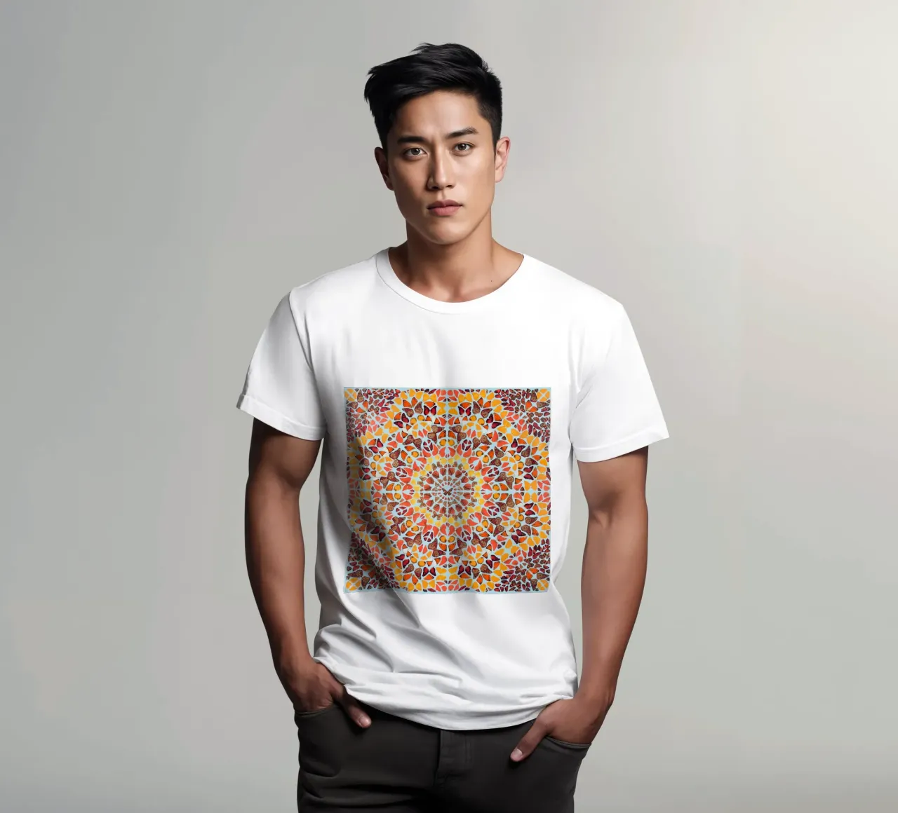 Damien Hirst - Butterfly Print t-shirt by Romeyoprints
