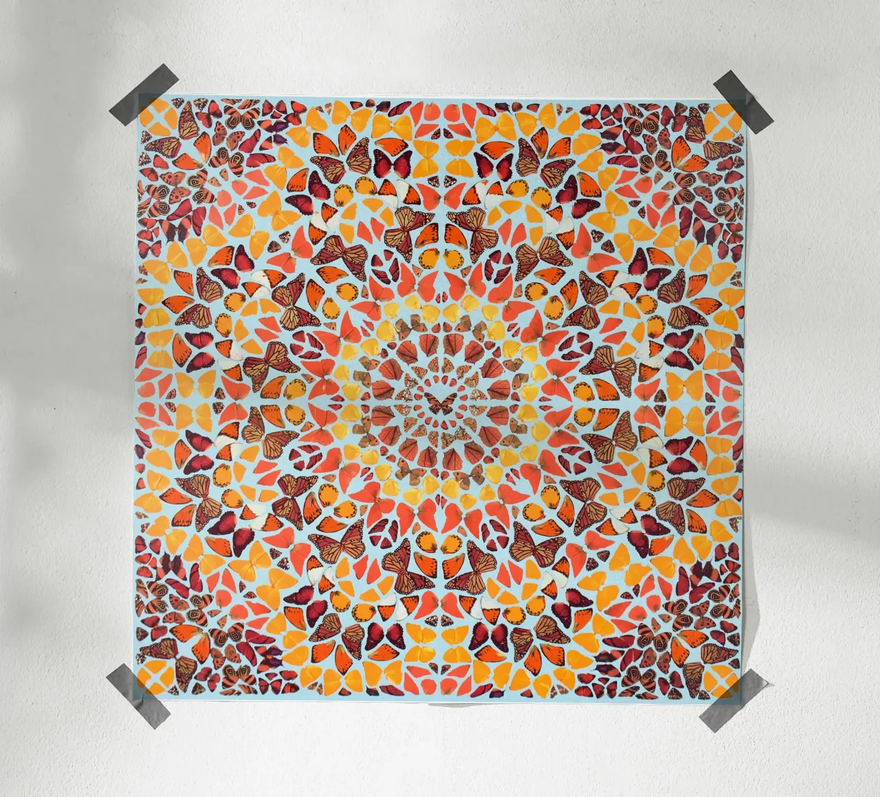 Damien Hirst - Stampa di farfalle poster con telaio in plastica da Romeyoprints