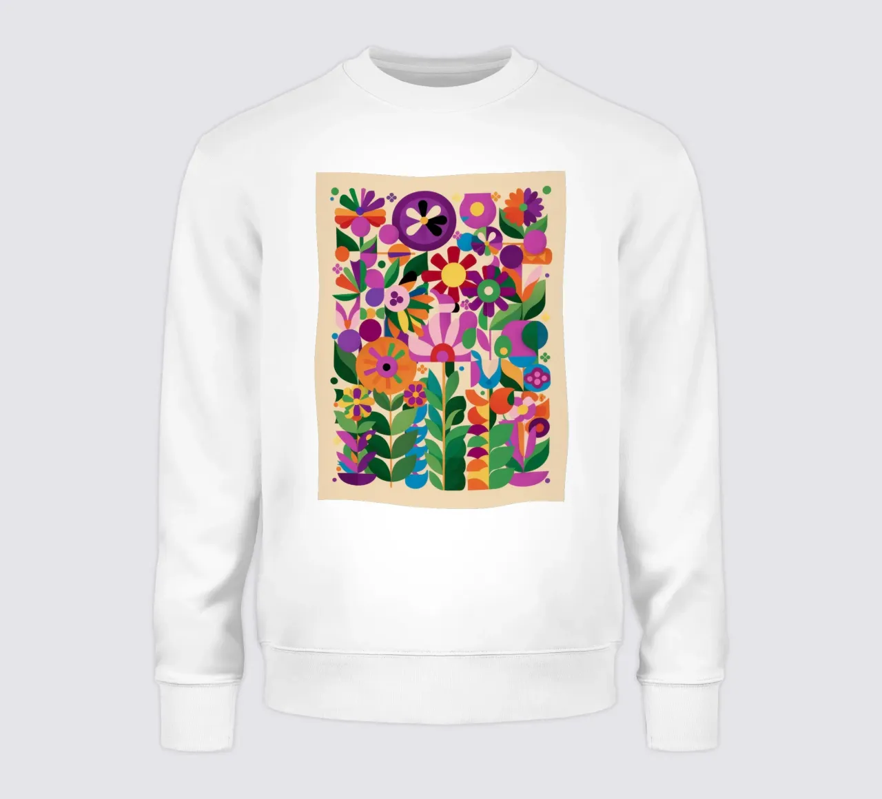Bloementuin abstract sweatshirt van Sentinel Glow