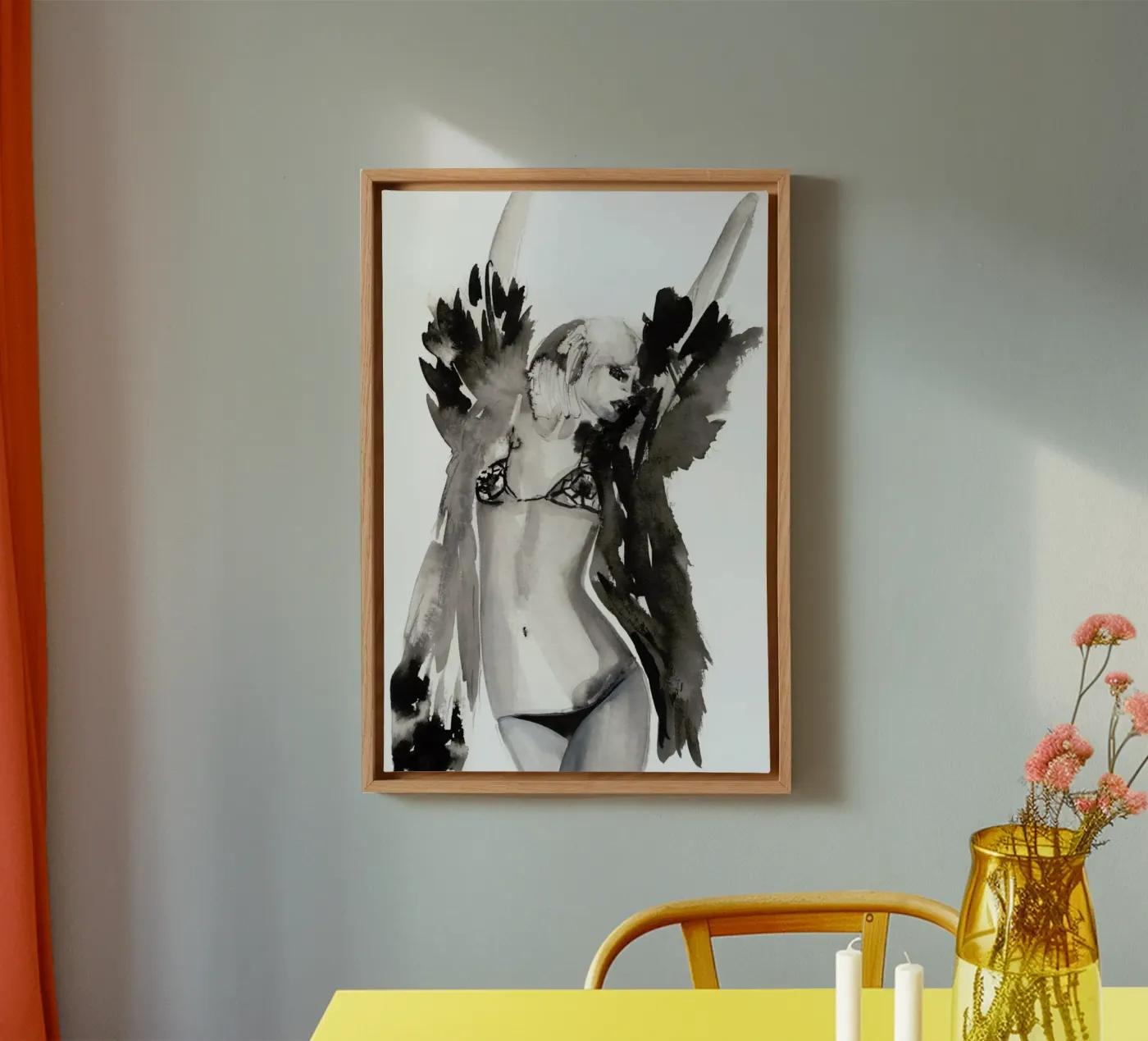 Dancing Solo canvas van Victoria Verbaan