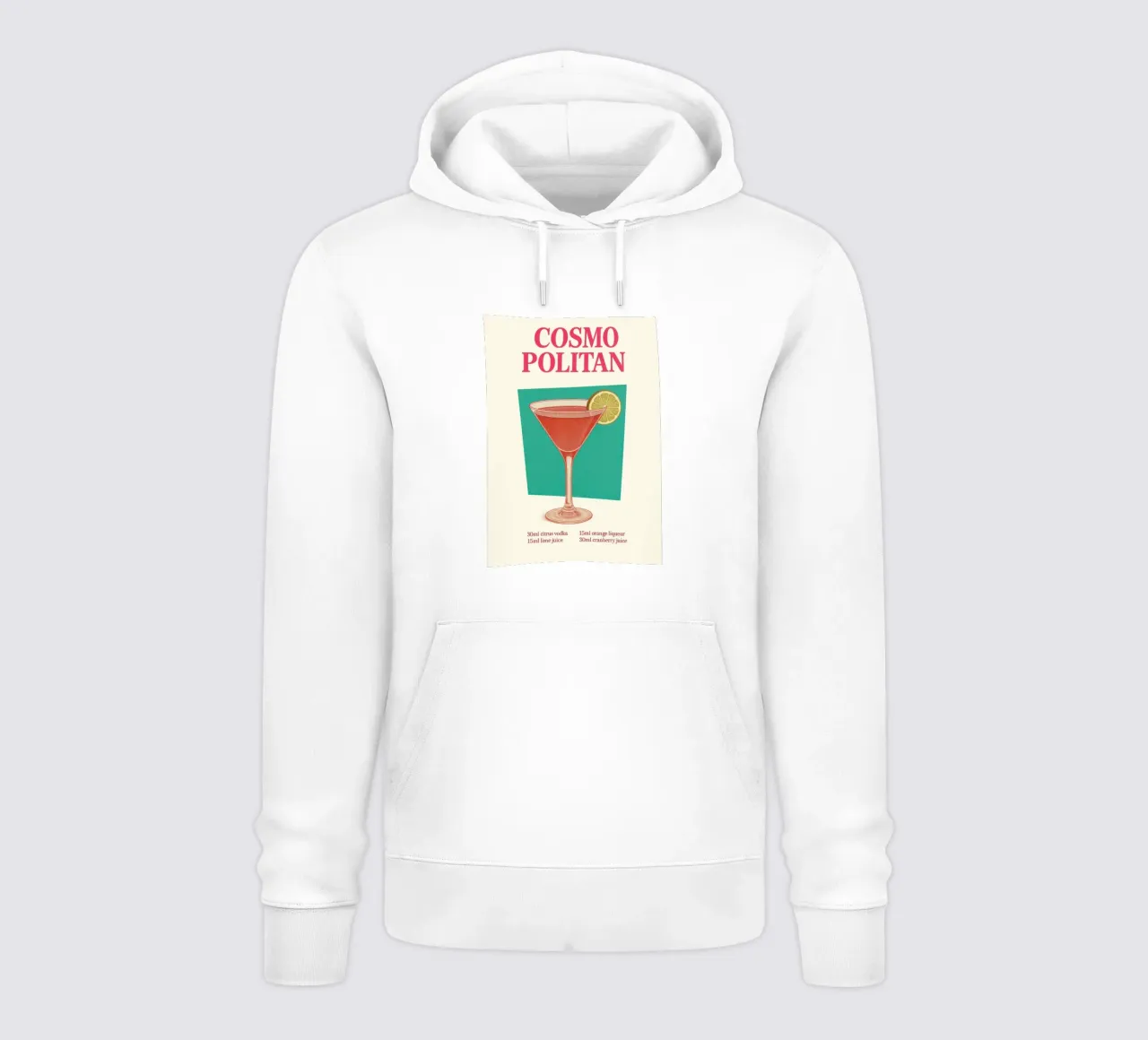 Cosmopolitan Cocktail felpa con cappuccio da Attaboy Dsgn