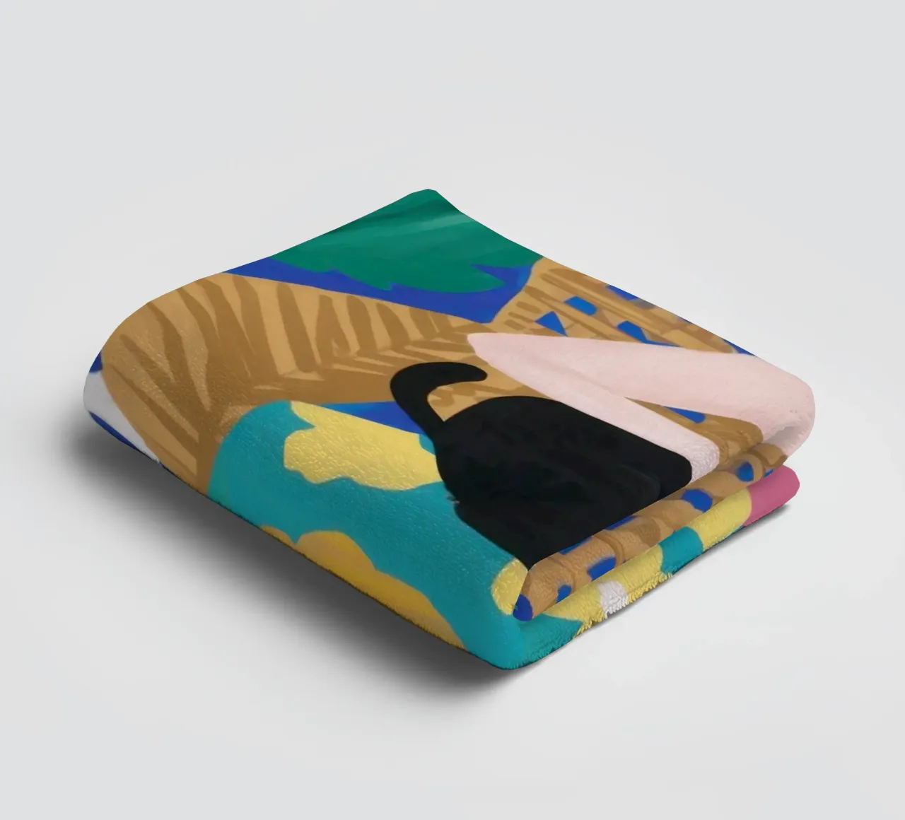 Sedia floreale Cat Nap asciugamano da bagno da Pale Aura