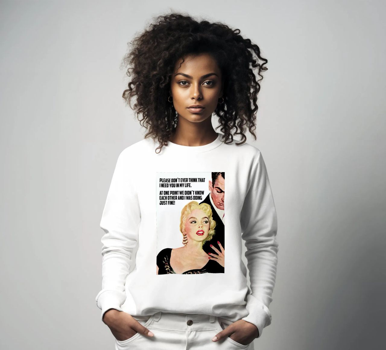 Please Don't Ever Think That I felpa da Gallery Print and Art Limited
