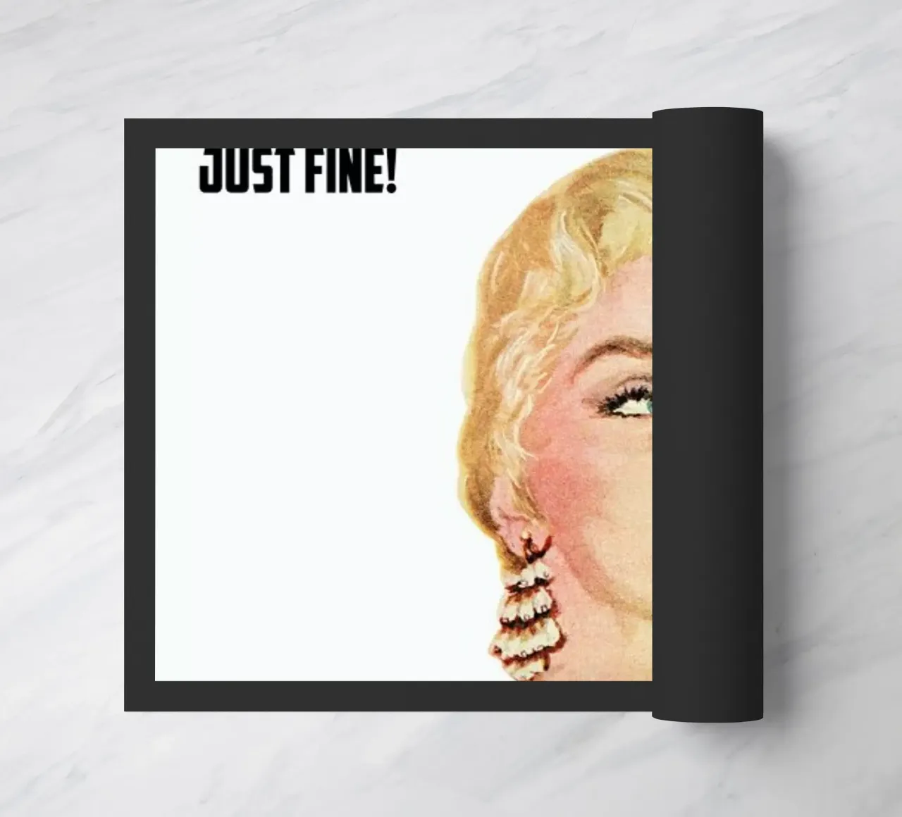 Please Don't Ever Think That I felpudo de Gallery Print and Art Limited
