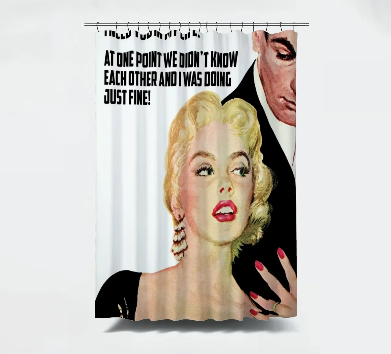 Please Don't Ever Think That I tenda da doccia da Gallery Print and Art Limited