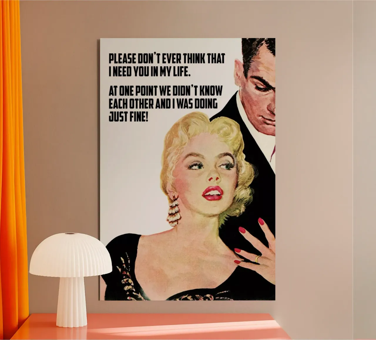 Please Don't Ever Think That I alluminio dibond da Gallery Print and Art Limited