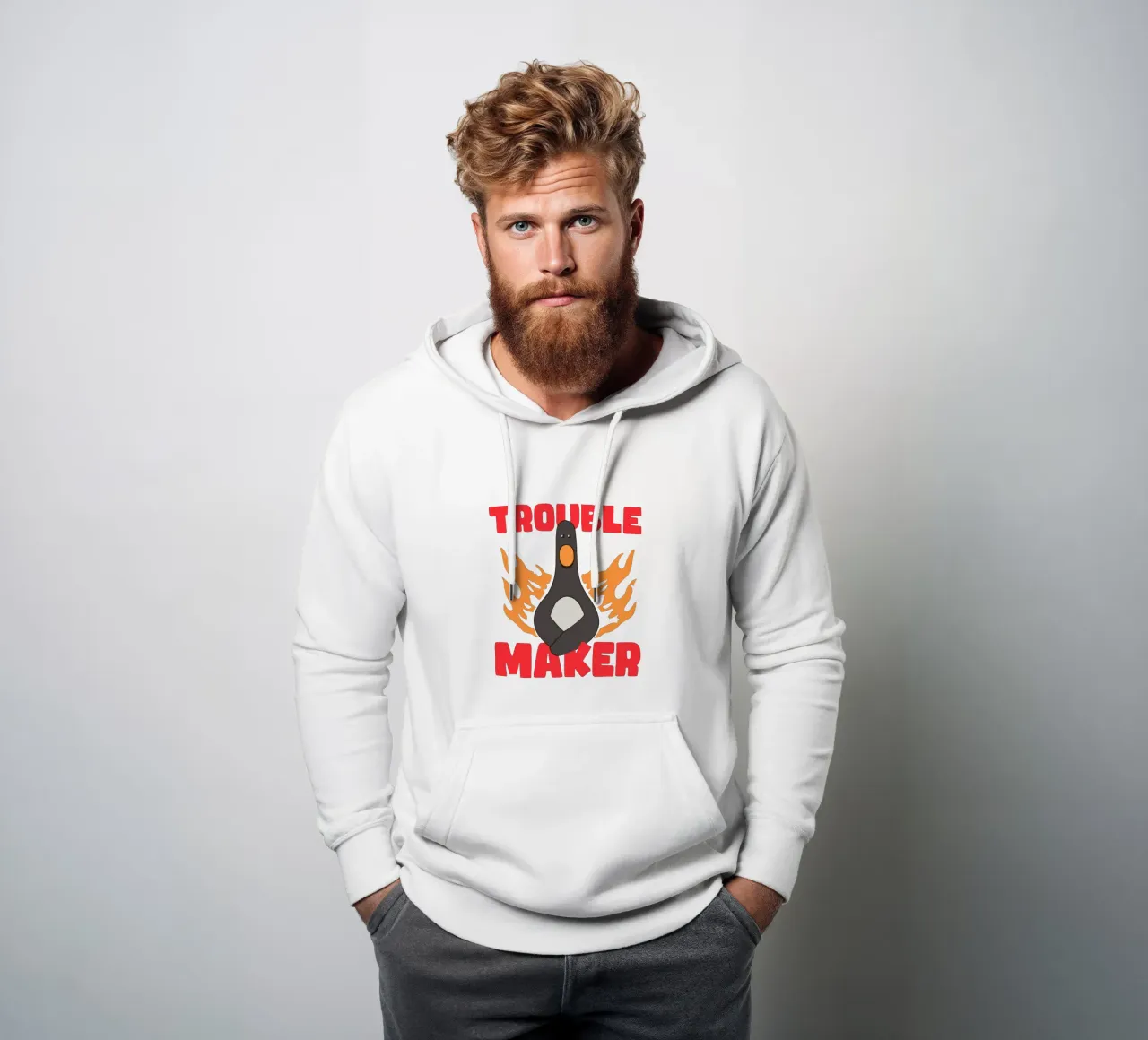 Feathers McGraw Trouble Maker felpa con cappuccio da vantobbin
