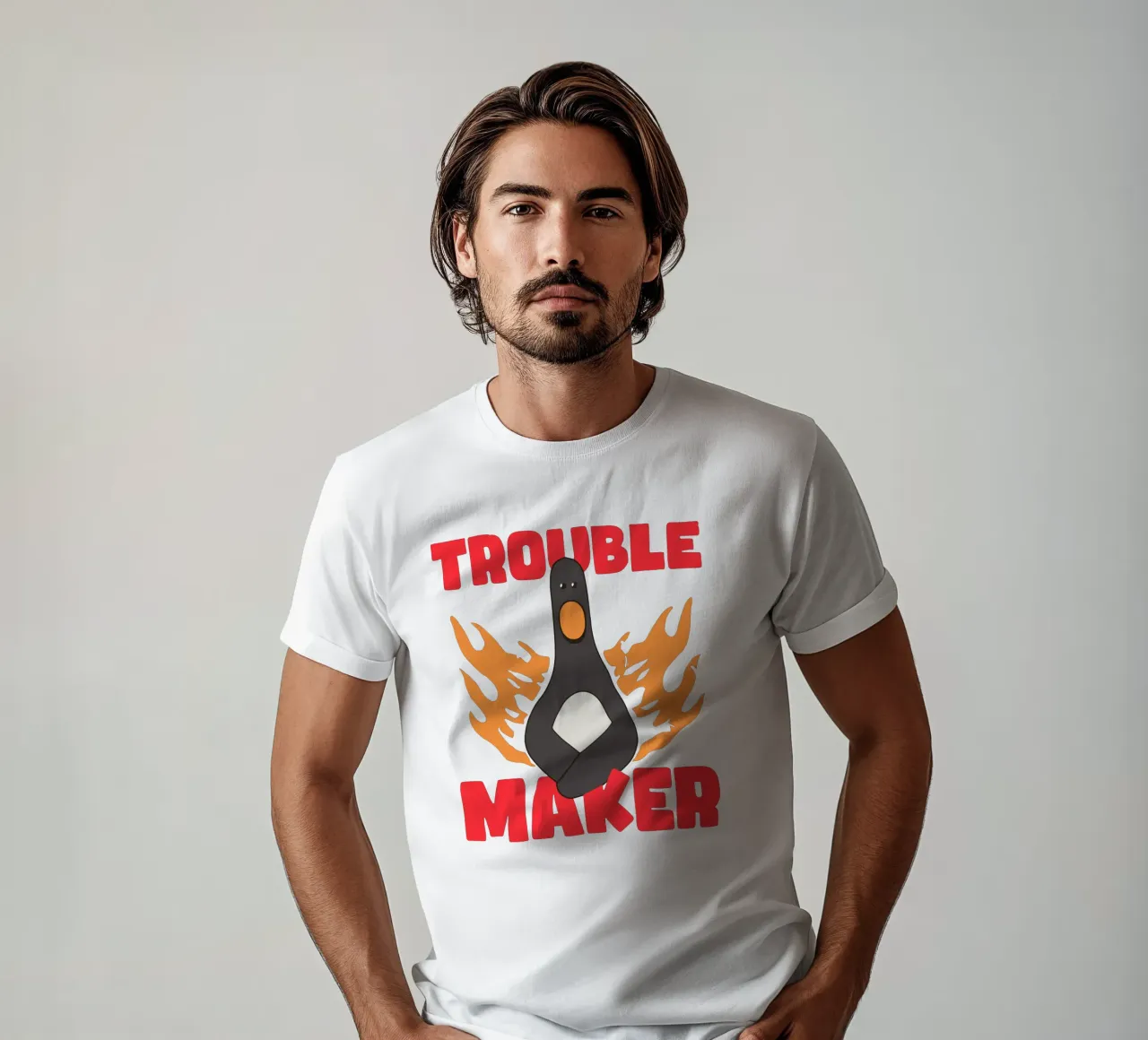 Feathers McGraw Trouble Maker t-shirt da vantobbin