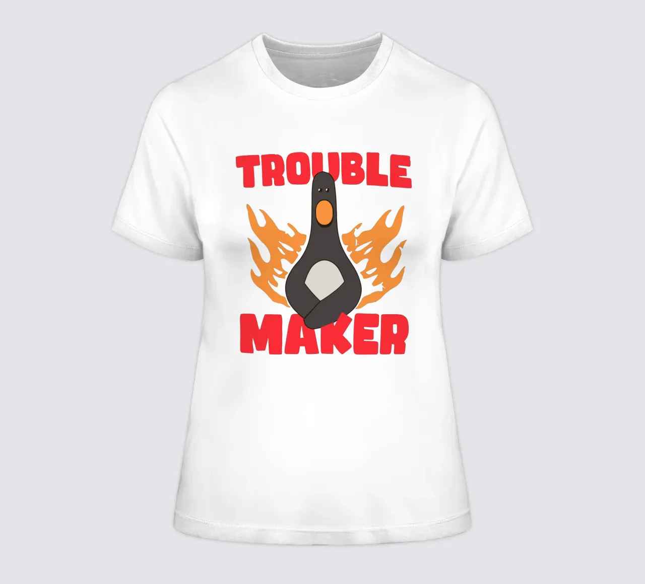 Feathers McGraw Trouble Maker t-shirt da donna da vantobbin