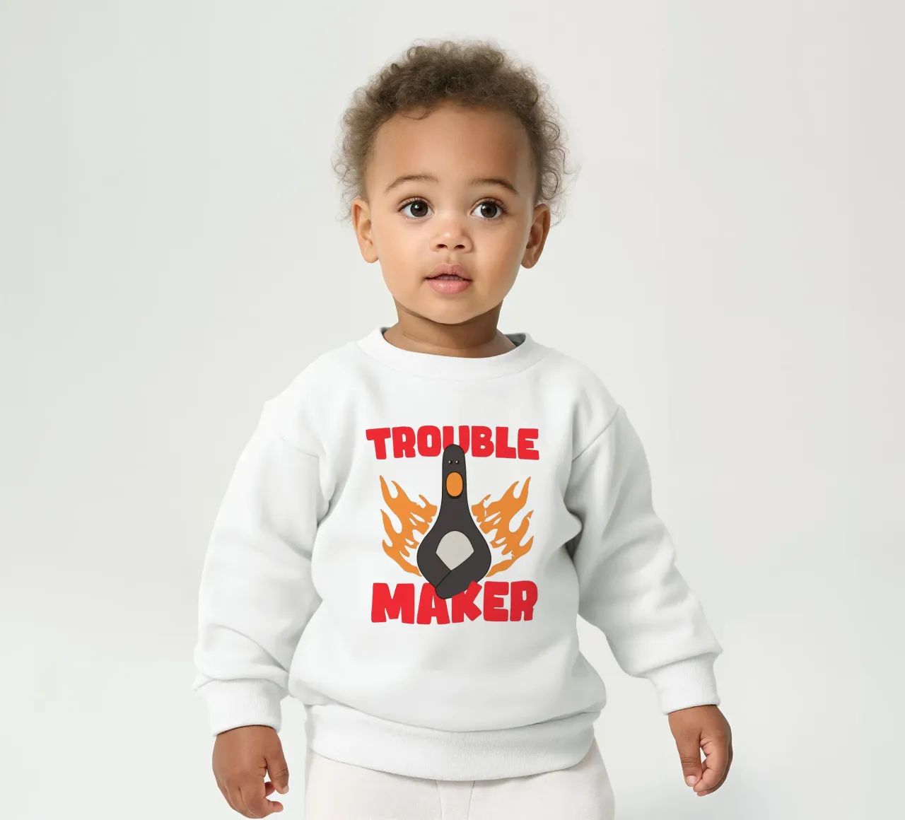 Feathers McGraw Trouble Maker sudadera de bebé de vantobbin