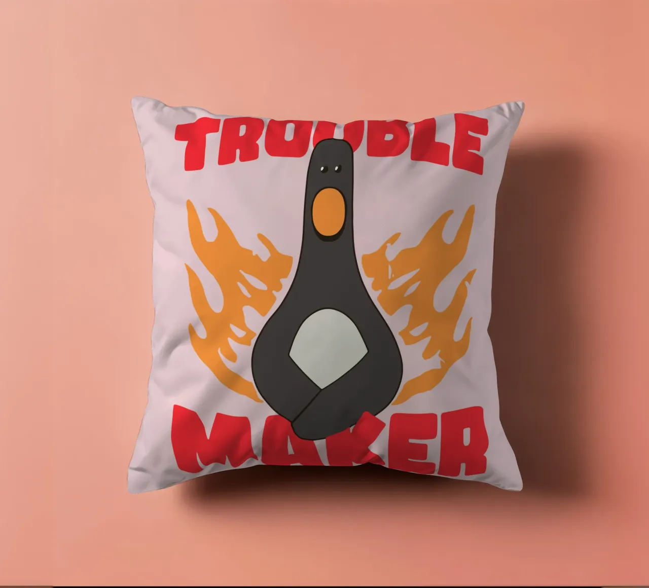 Feathers McGraw Trouble Maker cuscino da vantobbin