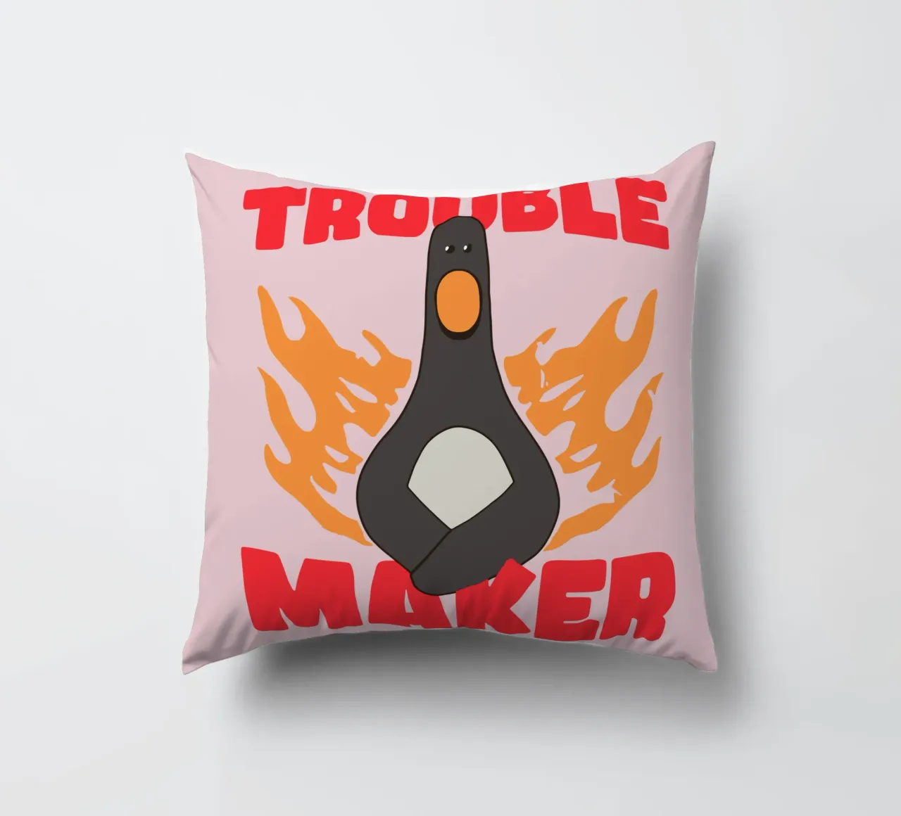 Feathers McGraw Trouble Maker cuscino da vantobbin