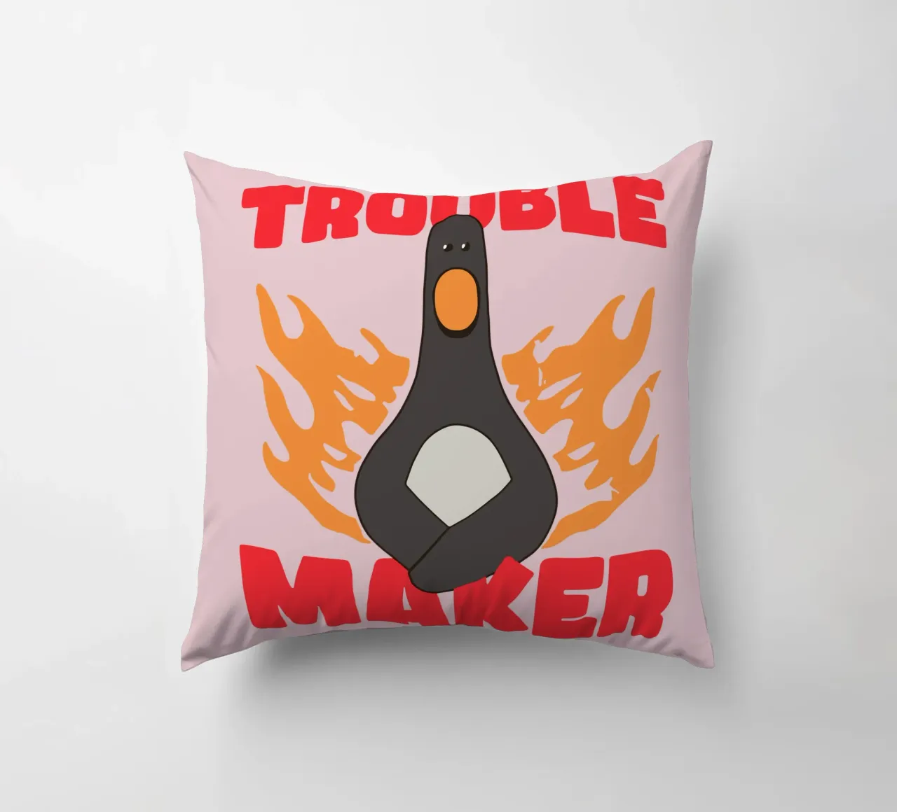 Feathers McGraw Trouble Maker cuscino da vantobbin