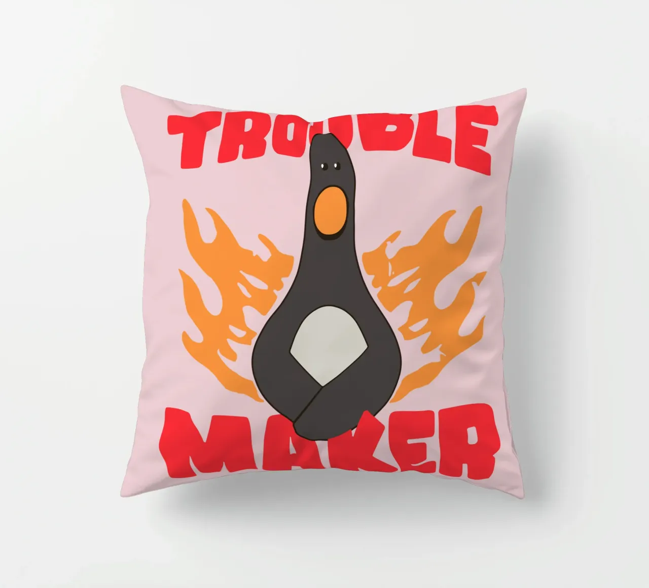 Feathers McGraw Trouble Maker cuscino da vantobbin