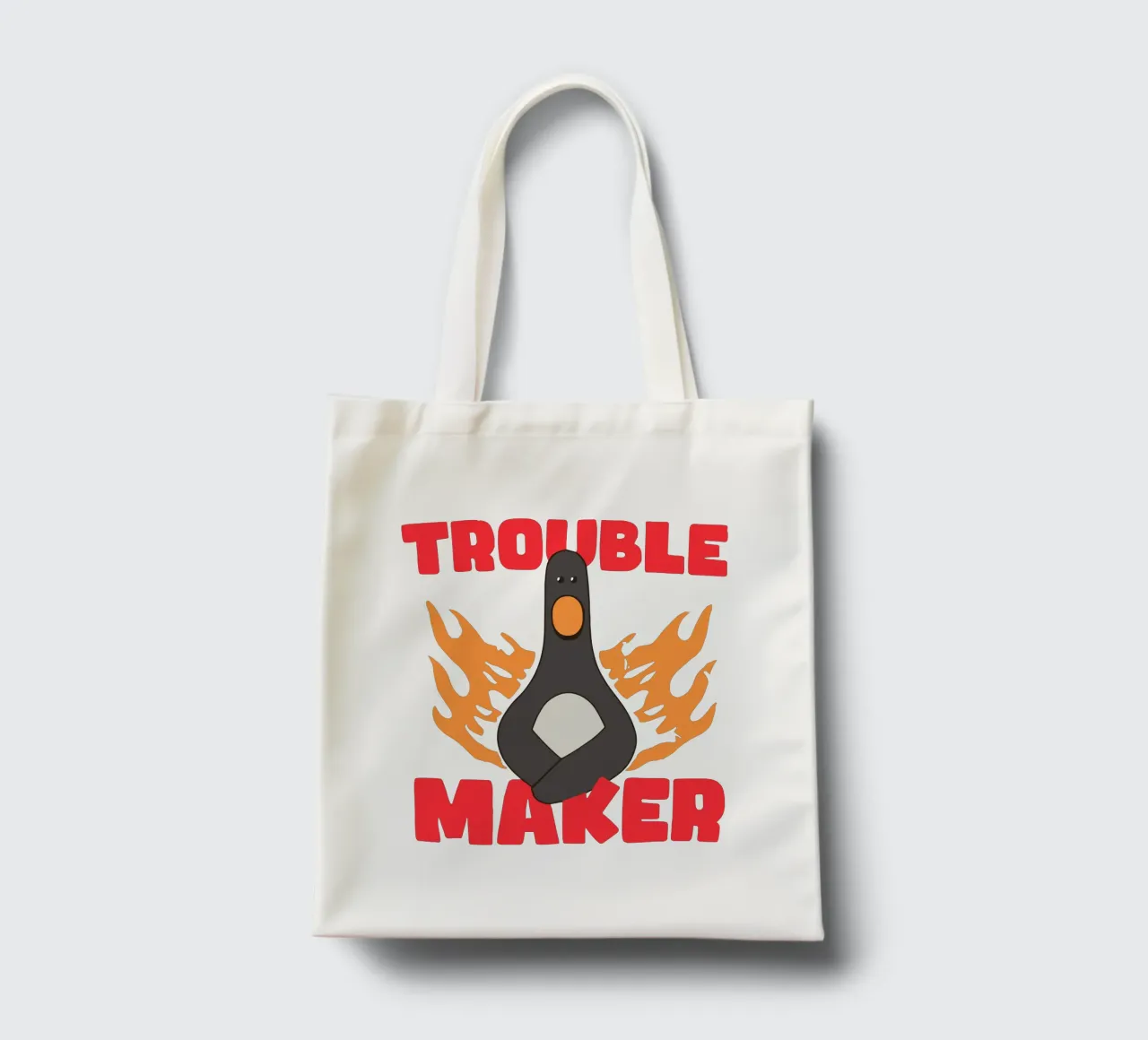 Feathers McGraw Trouble Maker borsa in juta da vantobbin