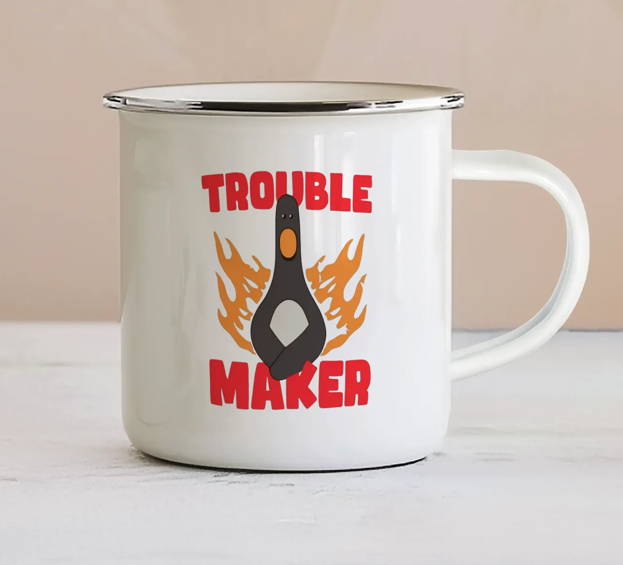 Feathers McGraw Trouble Maker tazza in smalto da vantobbin