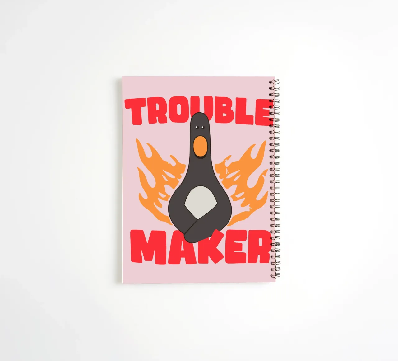 Feathers McGraw Trouble Maker diario ad anelli da vantobbin