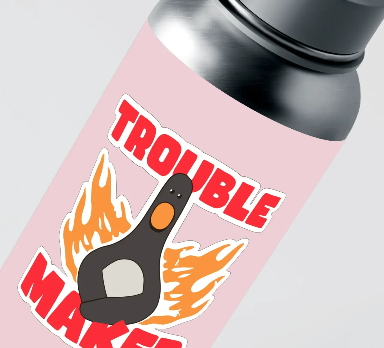 Feathers McGraw Trouble Maker pegatina de vantobbin