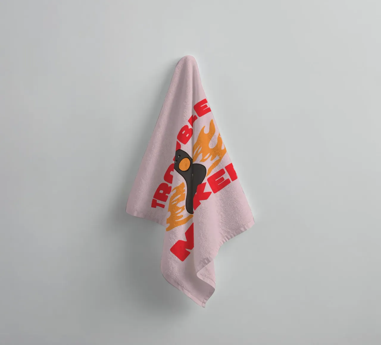 Feathers McGraw Trouble Maker towel by vantobbin