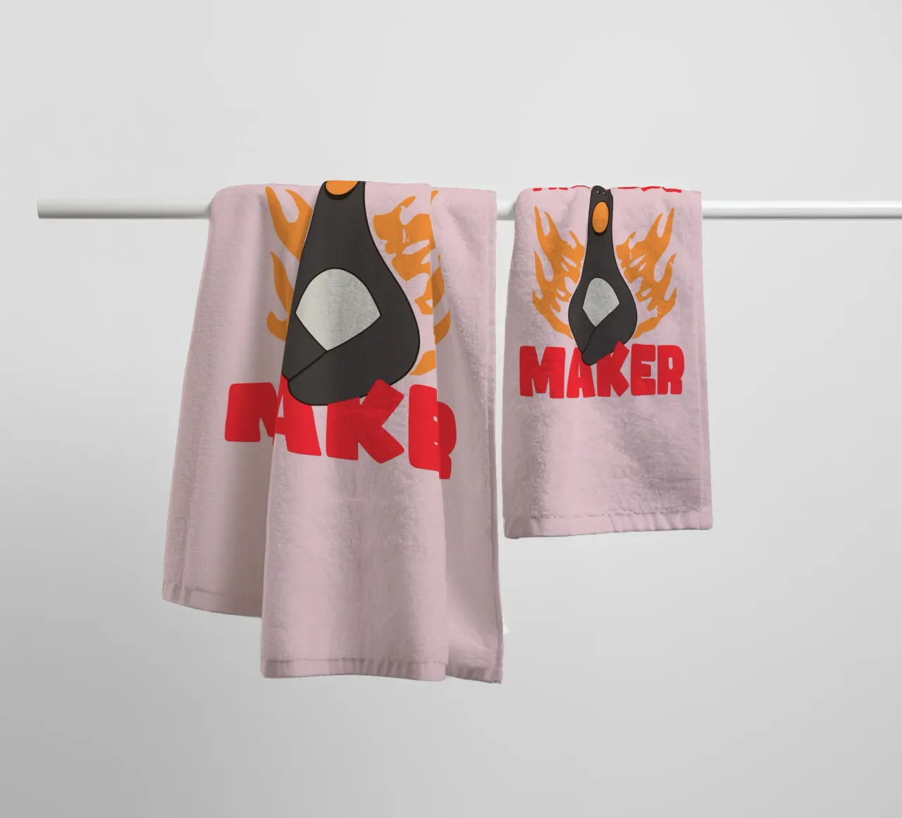 Feathers McGraw Trouble Maker towel by vantobbin
