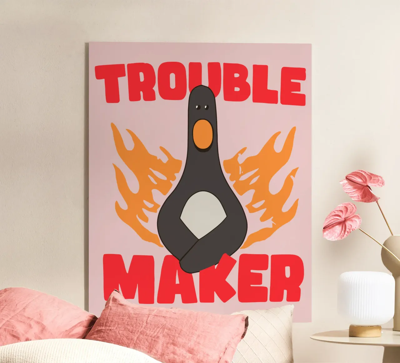 Feathers McGraw Trouble Maker plexiglass da vantobbin