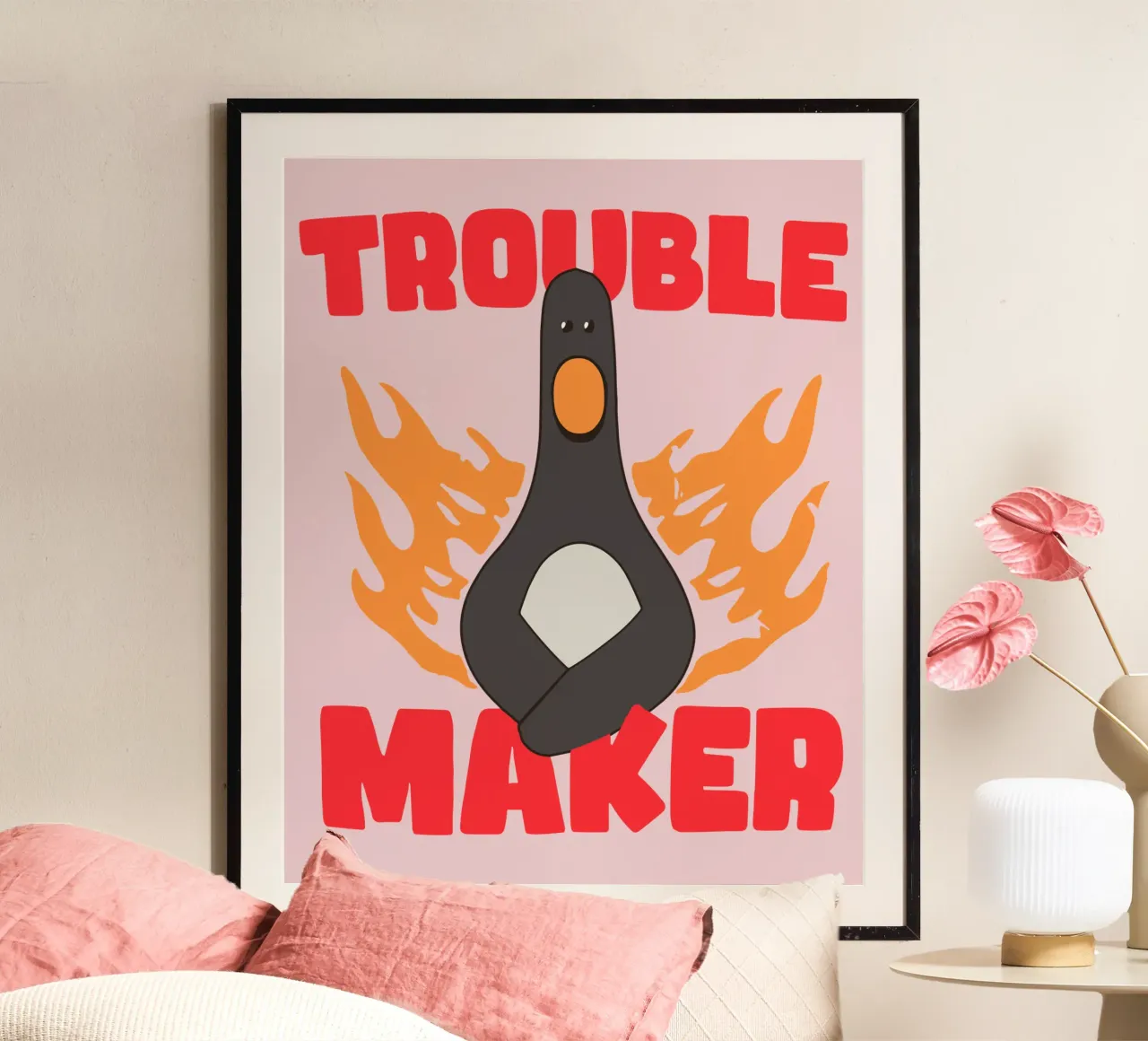 Feathers McGraw Trouble Maker carta hahnemühle da vantobbin