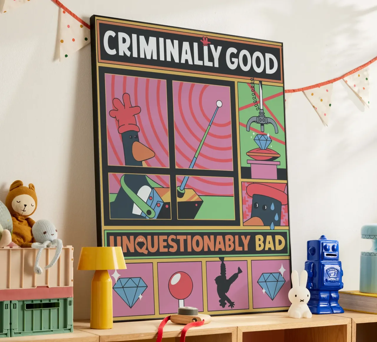 Feathers McGraw Unquestionably Bad alluminio dibond da vantobbin