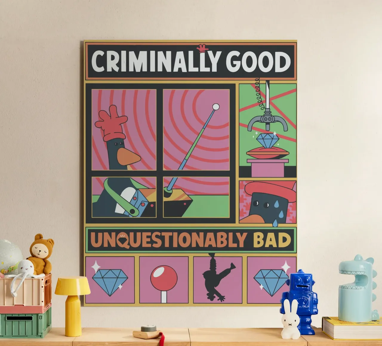 Feathers McGraw Unquestionably Bad alluminio dibond da vantobbin