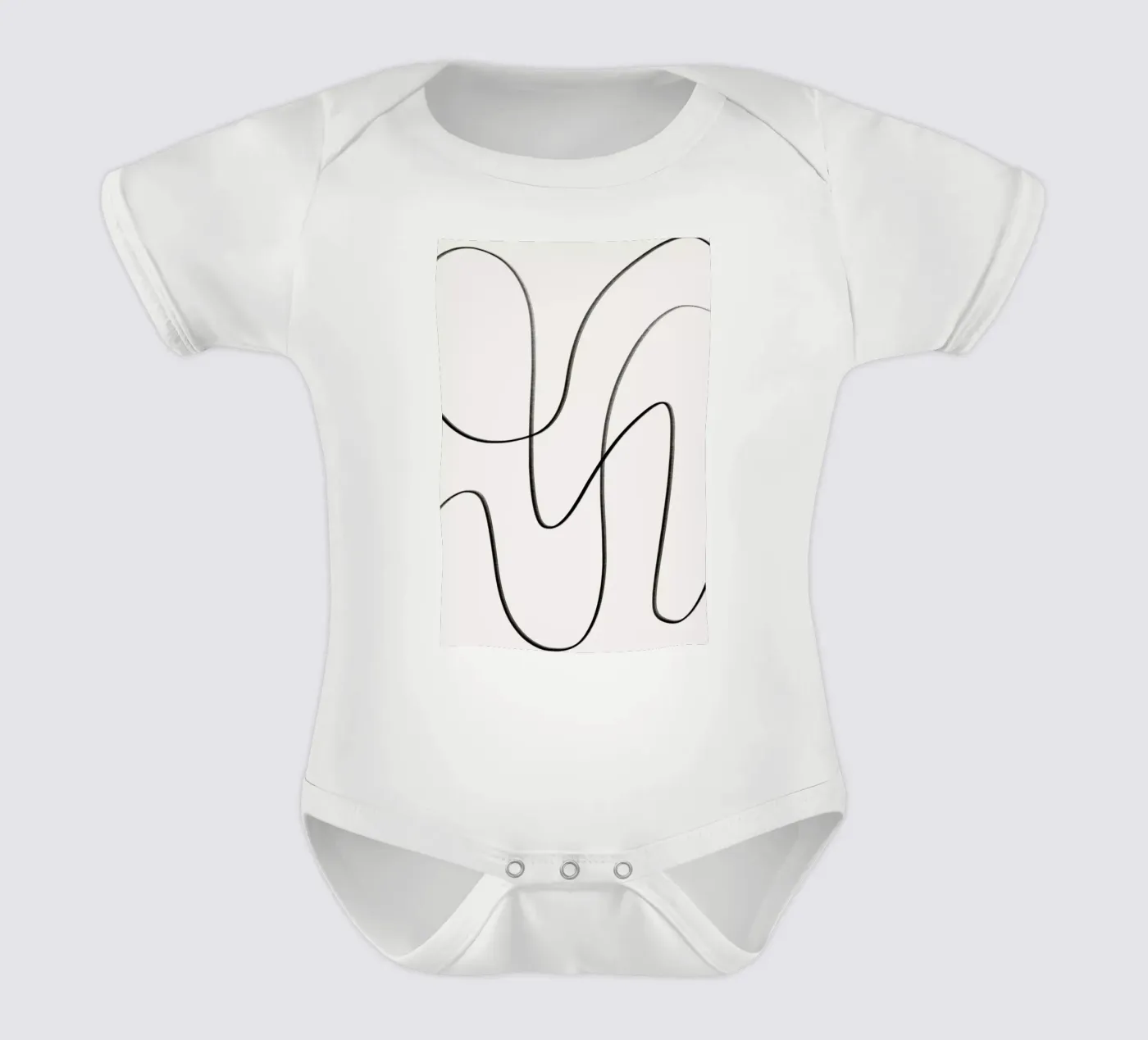 Scribble babyrompertje korte mouwen van Pure