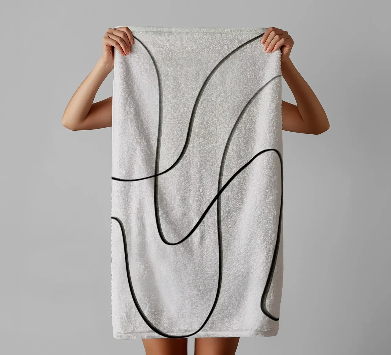 Scribble towel by Pure