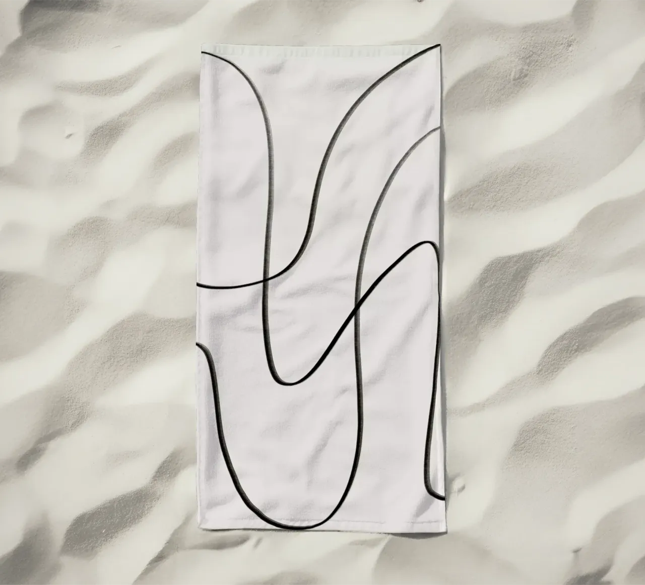 Scribble strandhanddoek van Pure
