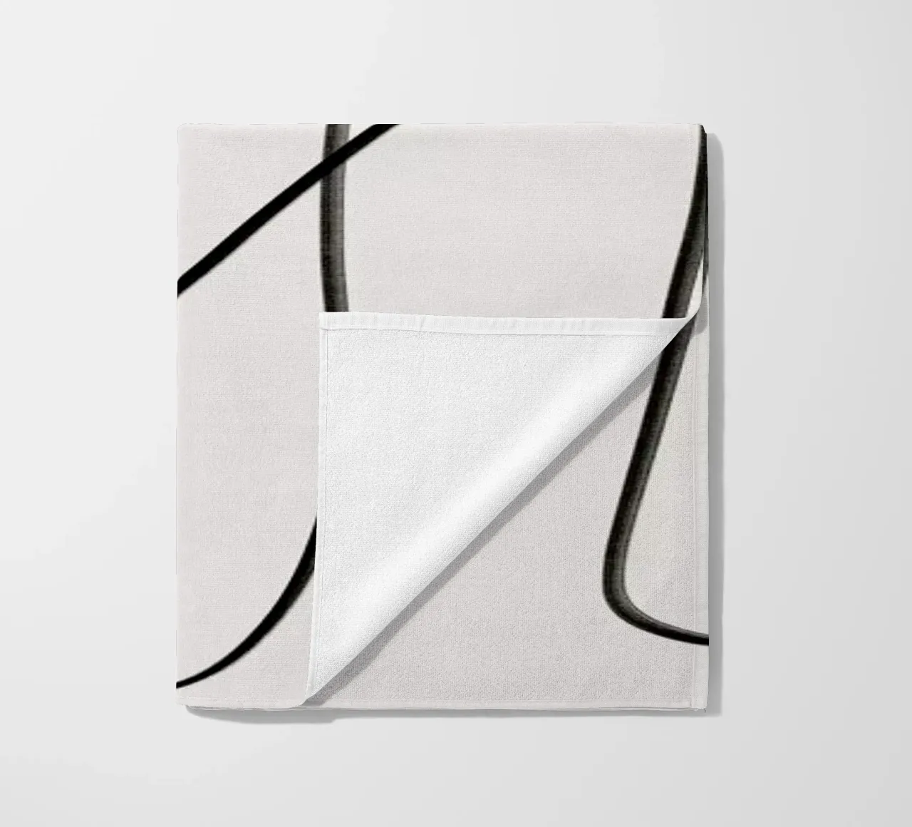 Scribble strandhanddoek van Pure