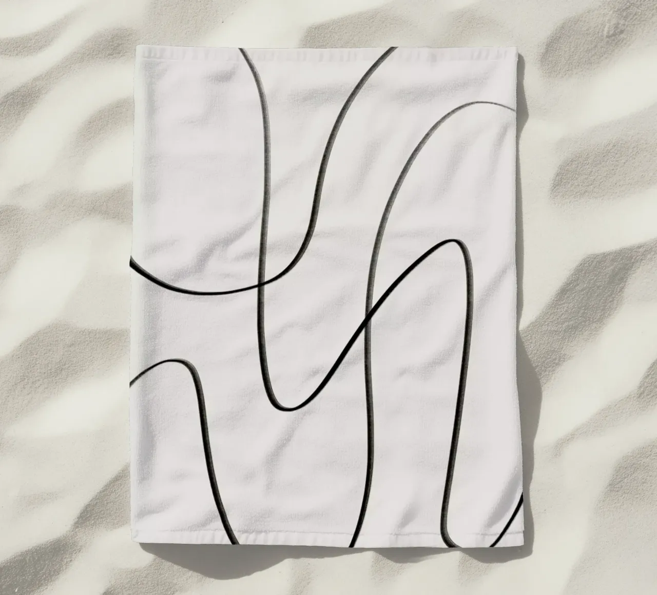 Scribble strandhanddoek van Pure