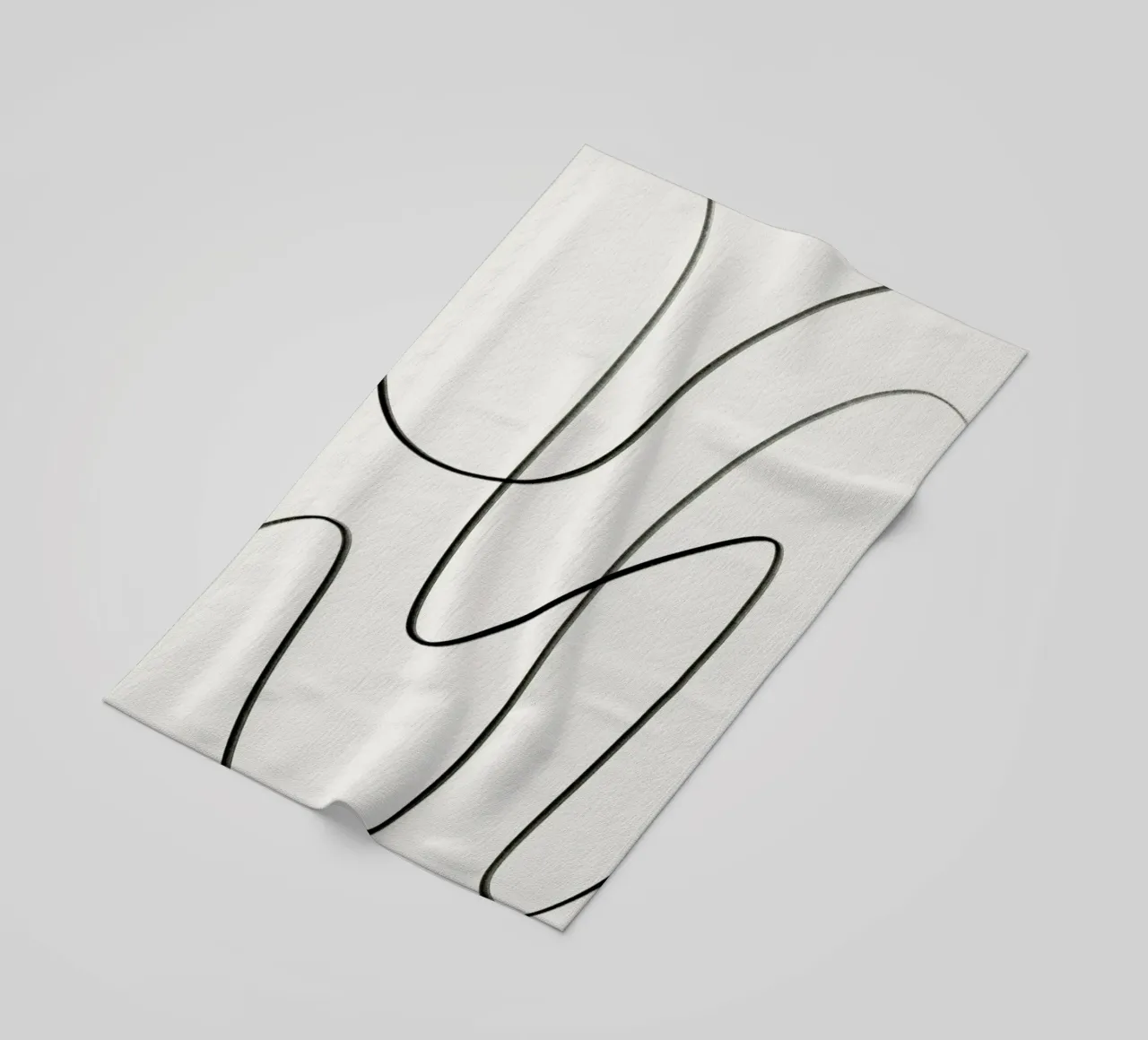 Scribble strandhanddoek van Pure