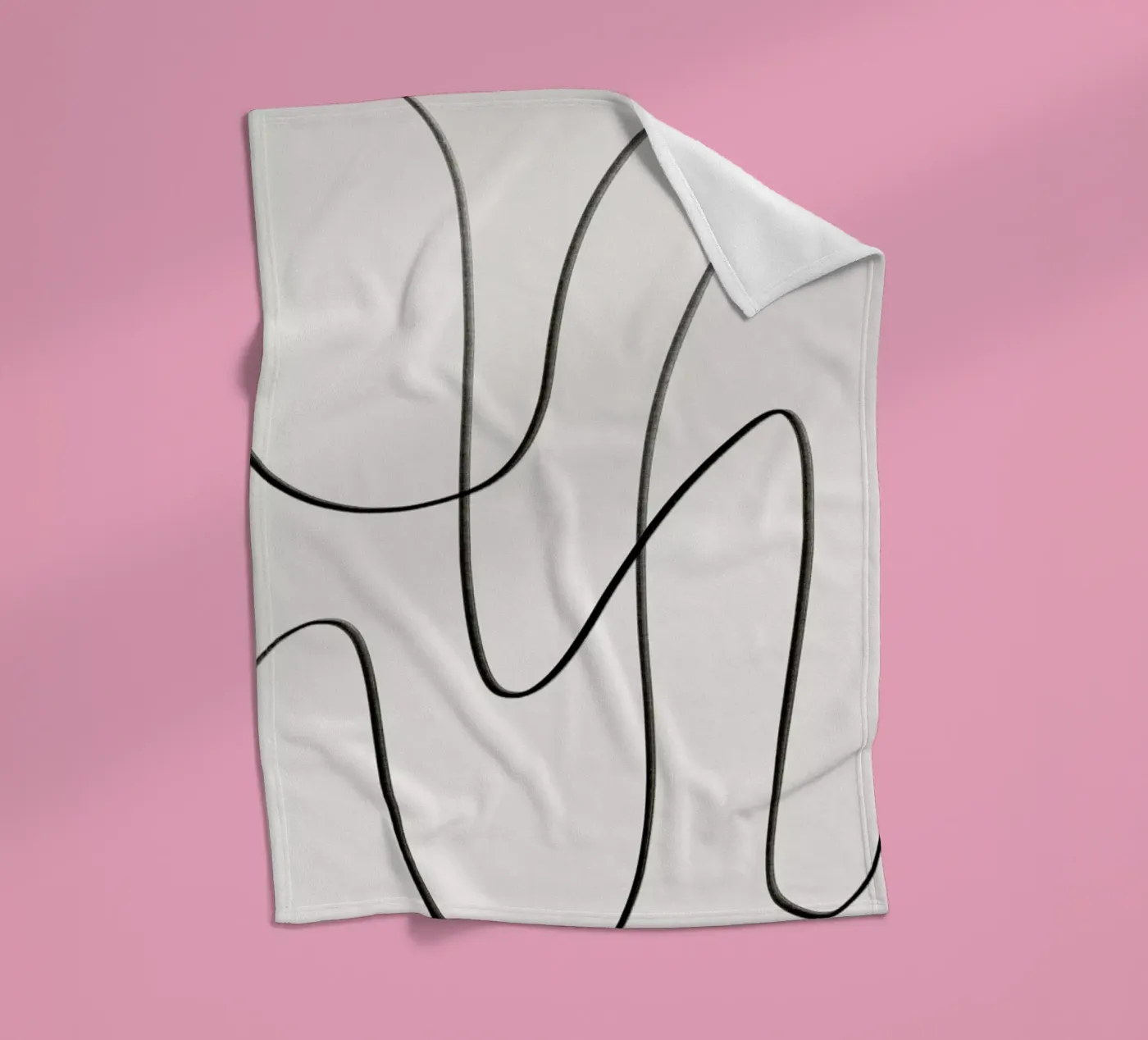 Scribble plaid polaire de Pure