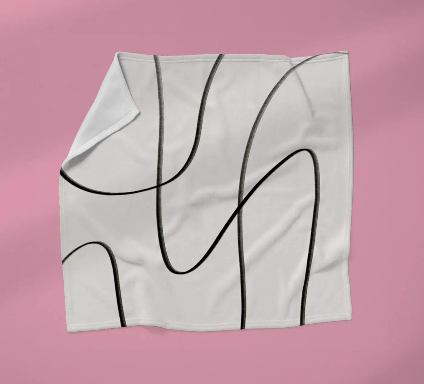 Scribble plaid polaire de Pure