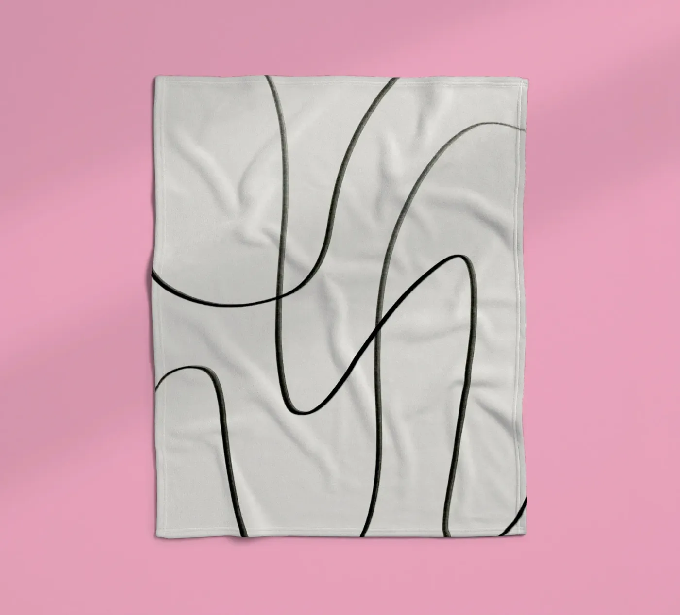 Scribble plaid polaire de Pure