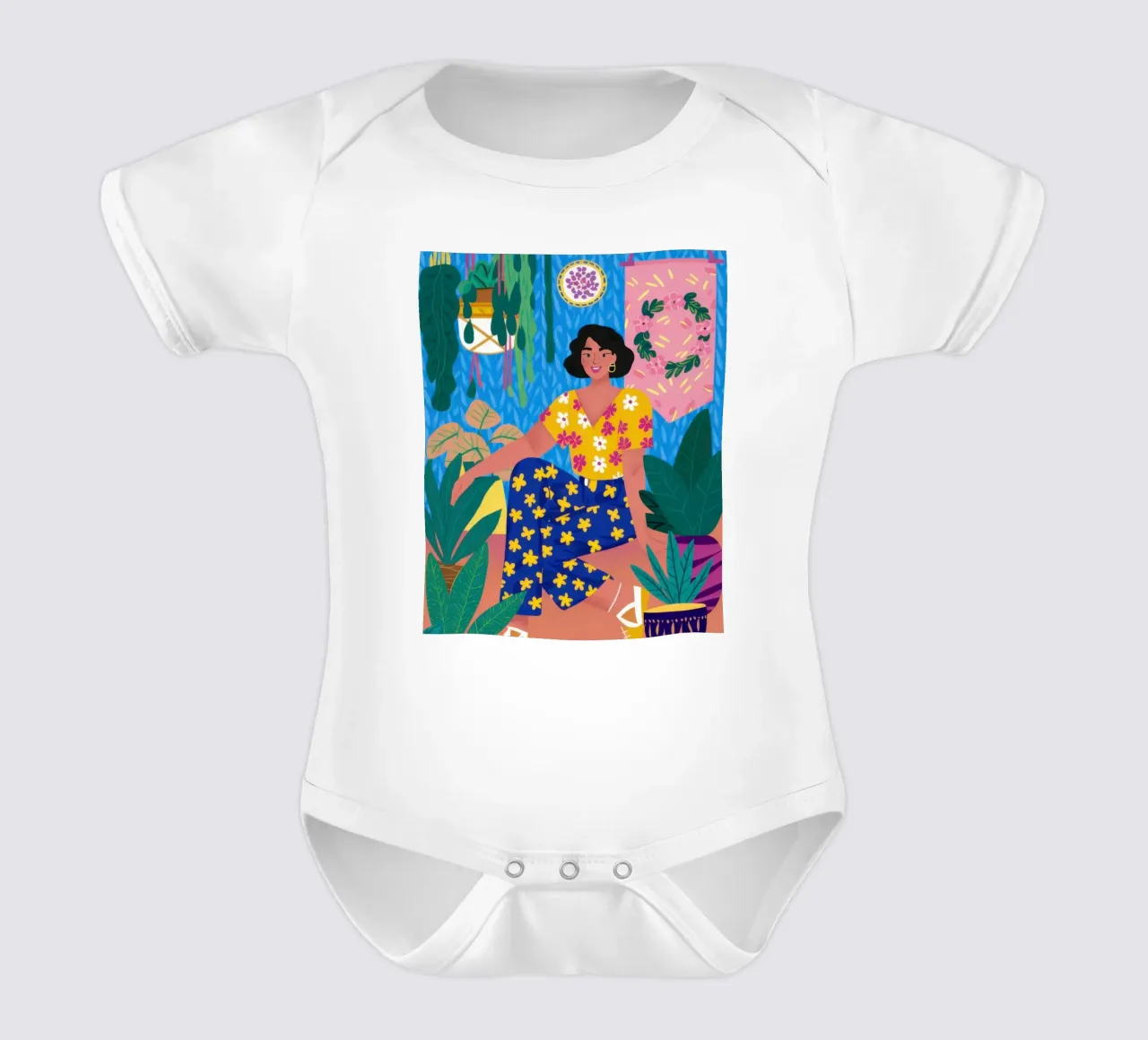 Jersey Floral Mujer body de bebé de Pale Aura