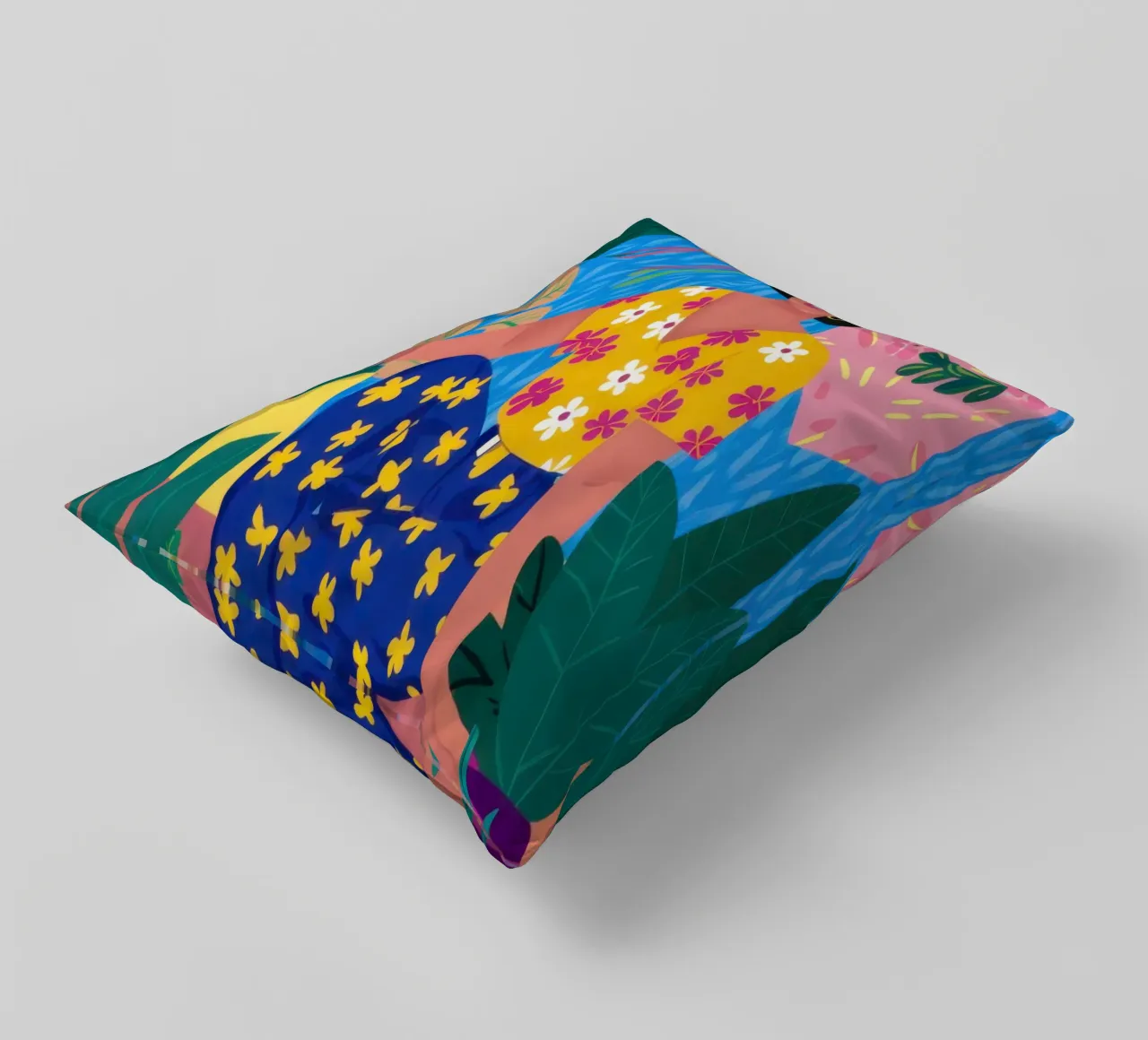 Floral Sweater Woman decorative cushion by Pale Aura