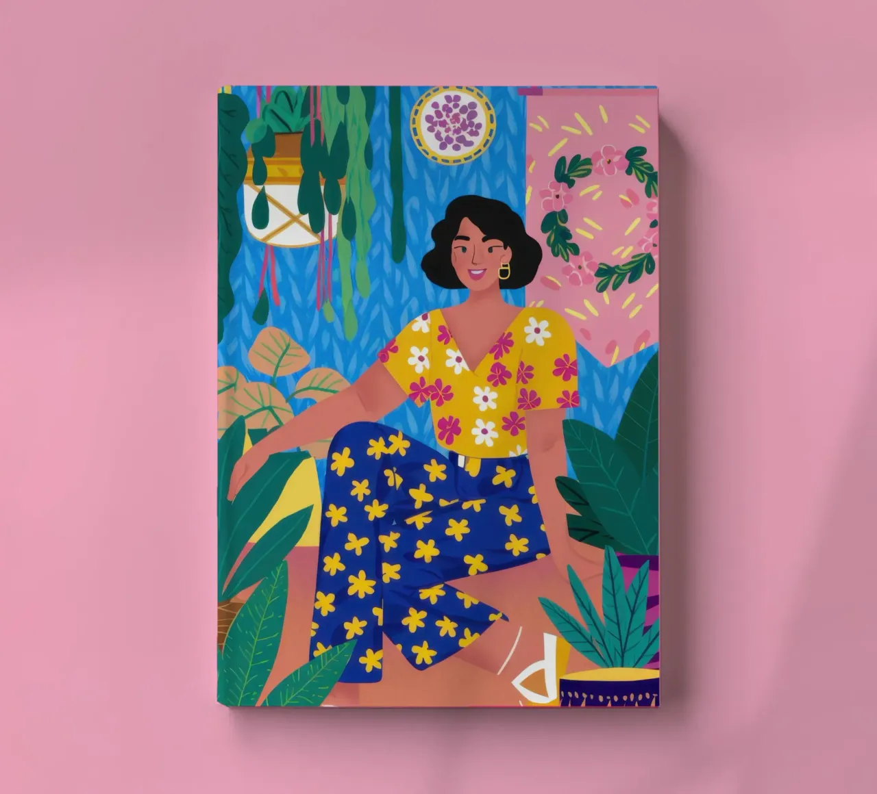 Floral Sweater Woman notebook by Pale Aura
