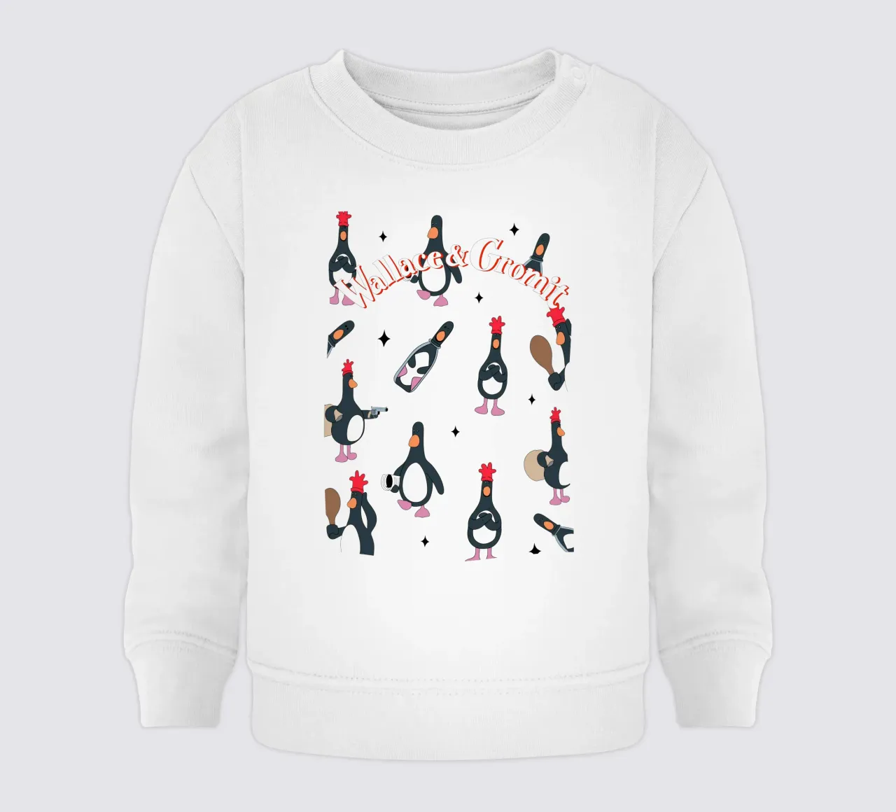 Feathers McGraw Wallace and Gromit felpa neonato da vantobbin