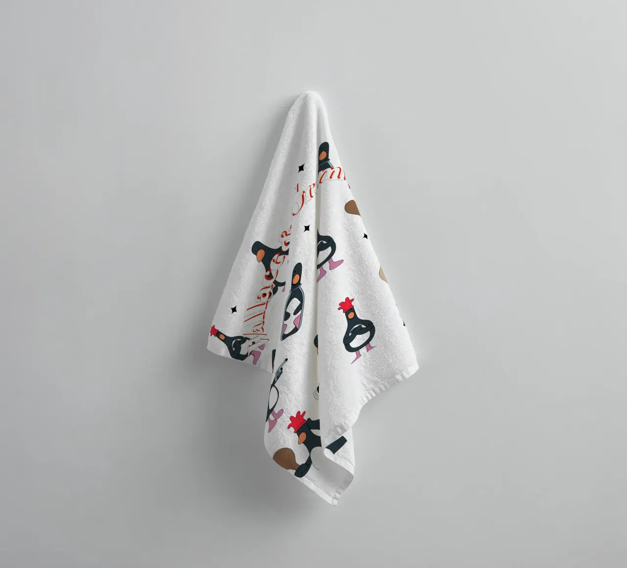 Feathers McGraw Wallace and Gromit asciugamano da bagno da vantobbin