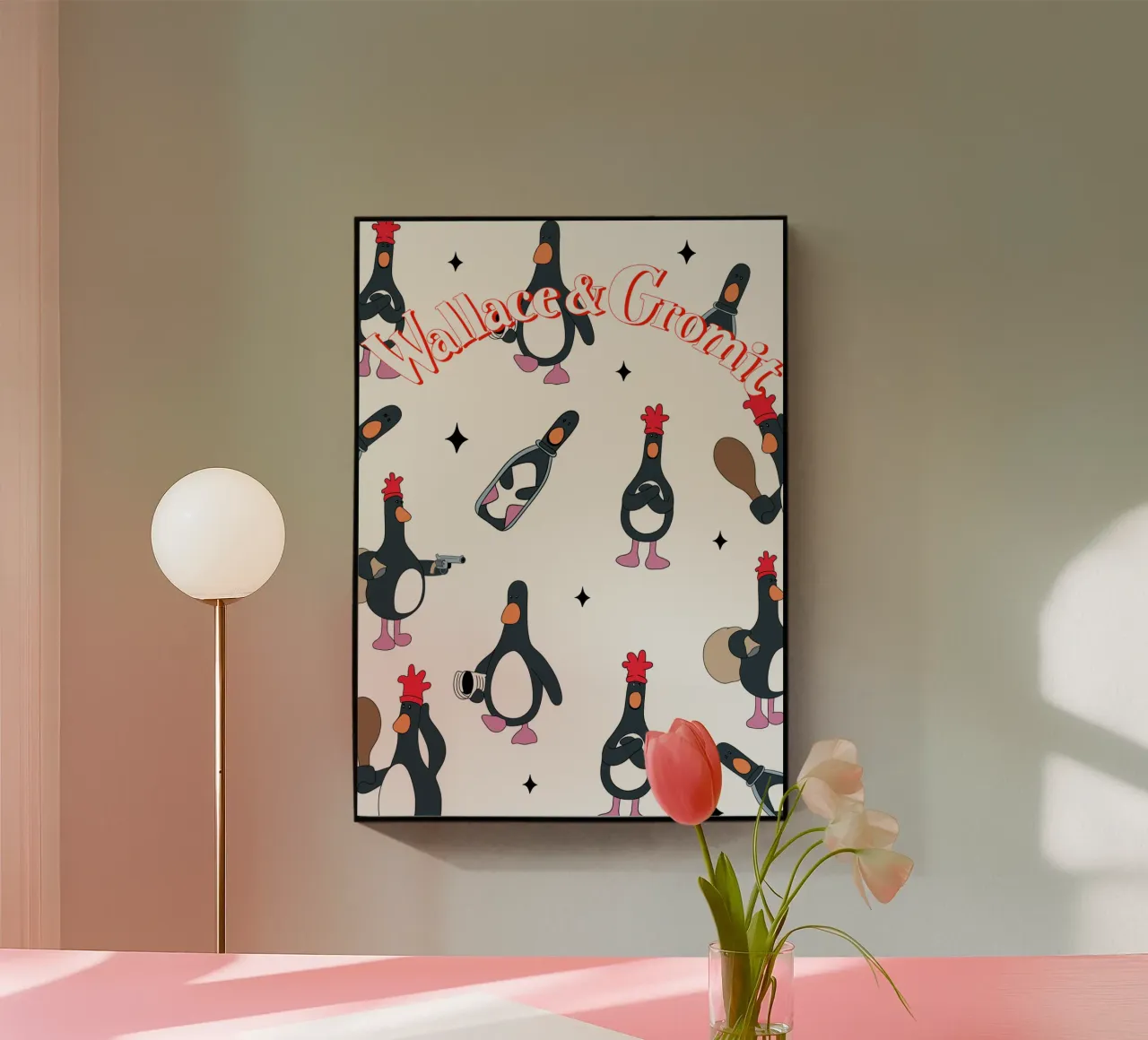 Feathers McGraw Wallace and Gromit plexiglass da vantobbin