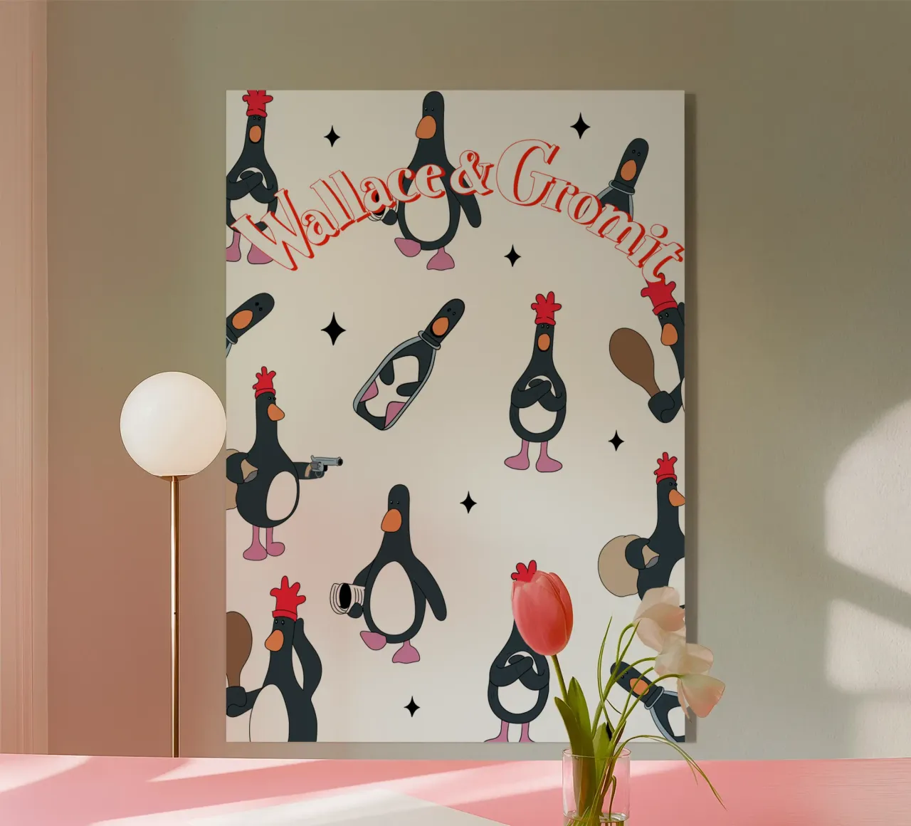 Feathers McGraw Wallace and Gromit plexiglass da vantobbin