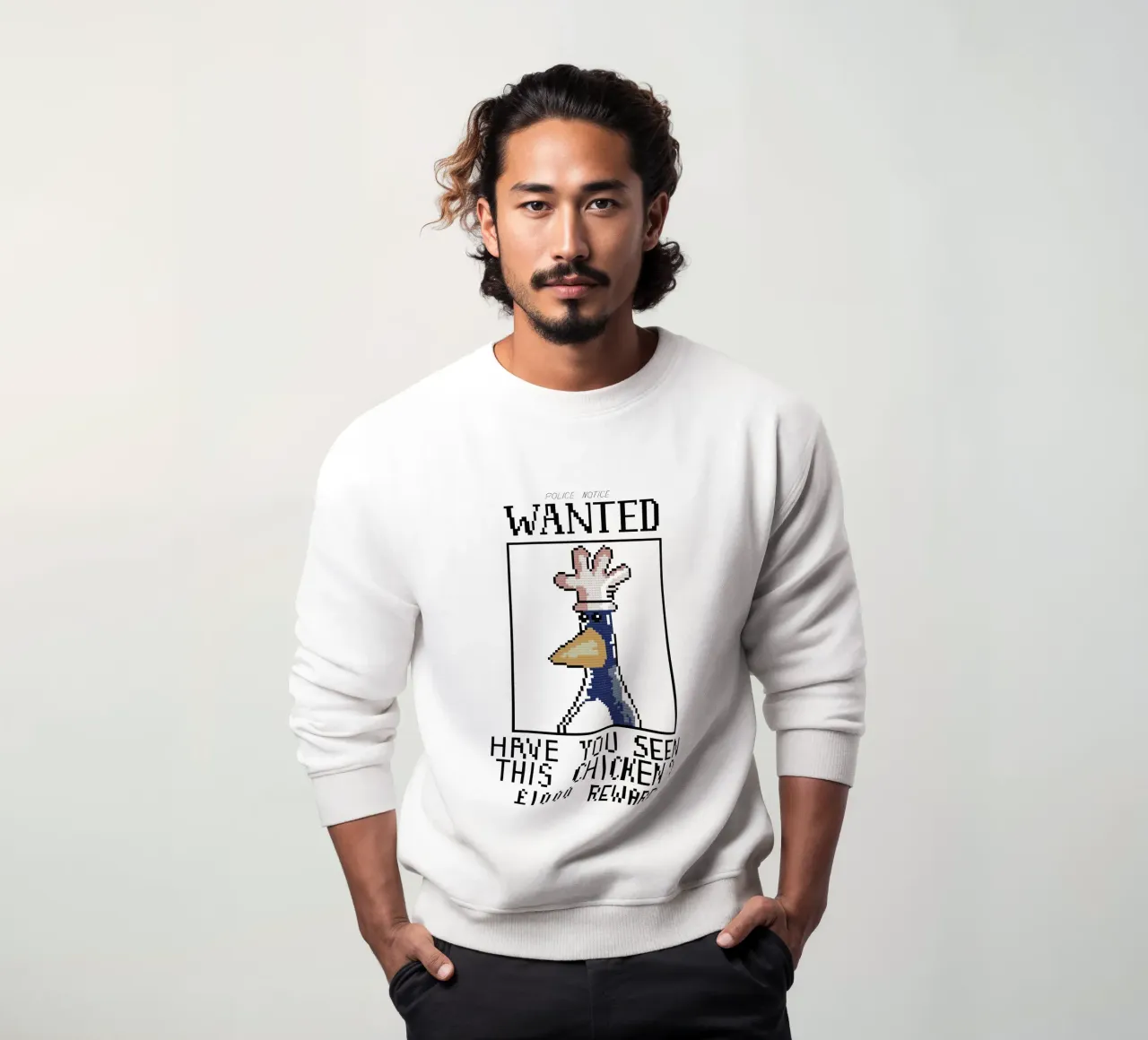 Feathers McGraw Wanted V1 sudadera de vantobbin