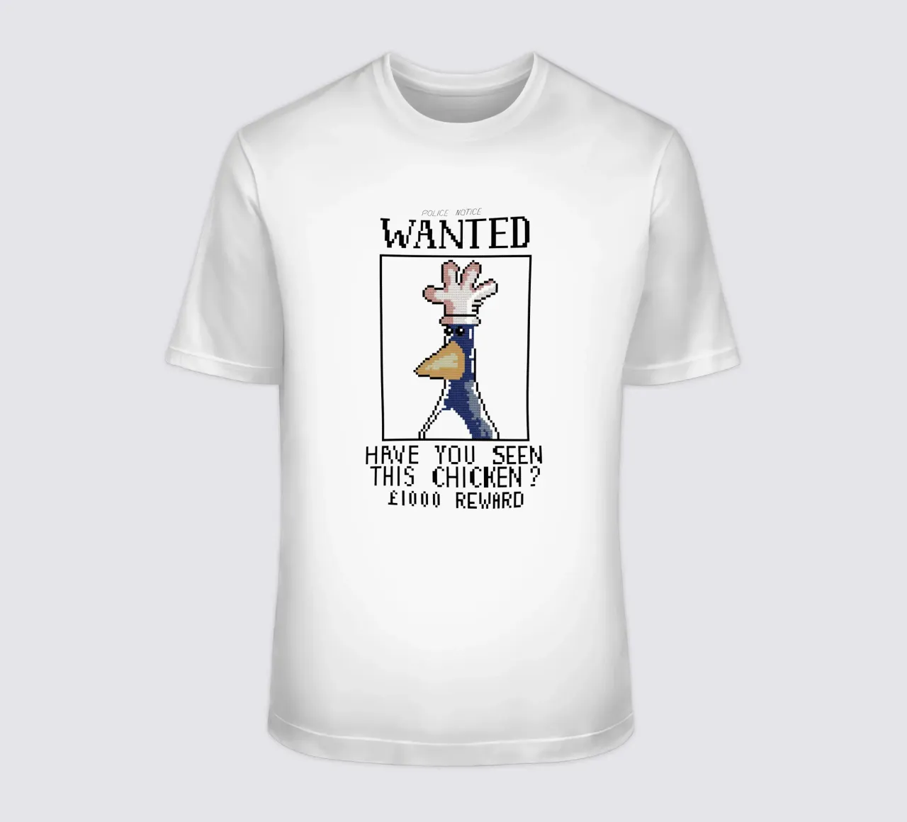 Feathers McGraw Wanted V1 t-shirt da vantobbin