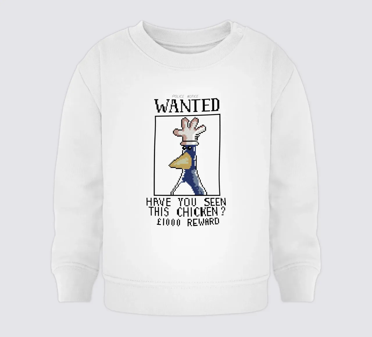 Feathers McGraw Wanted V1 felpa neonato da vantobbin