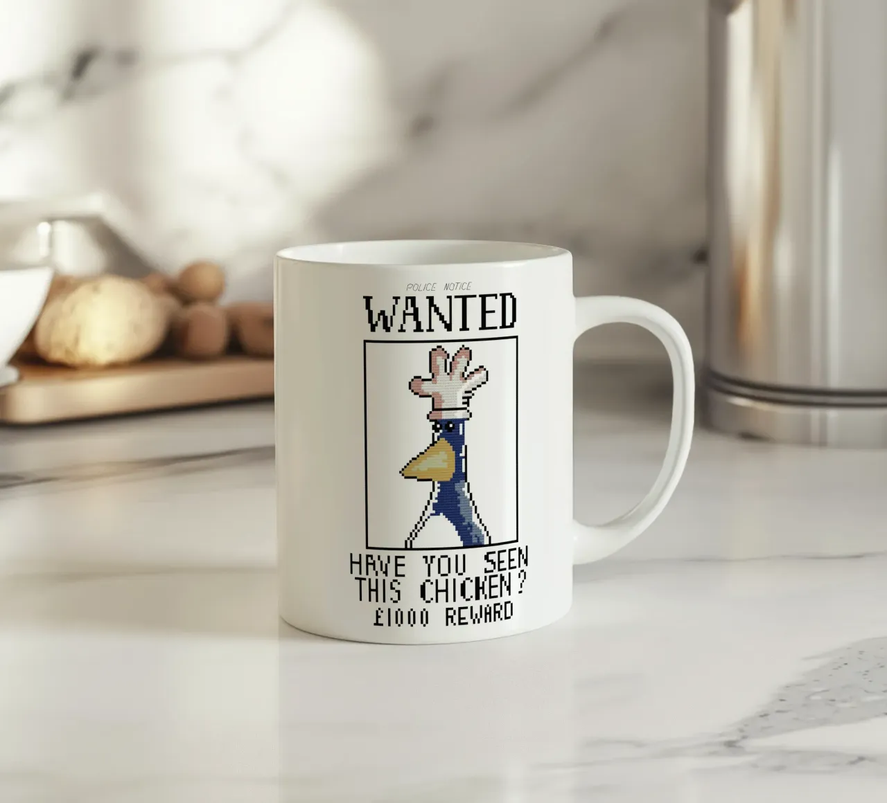 Feathers McGraw Wanted V1 tazza in ceramica da vantobbin
